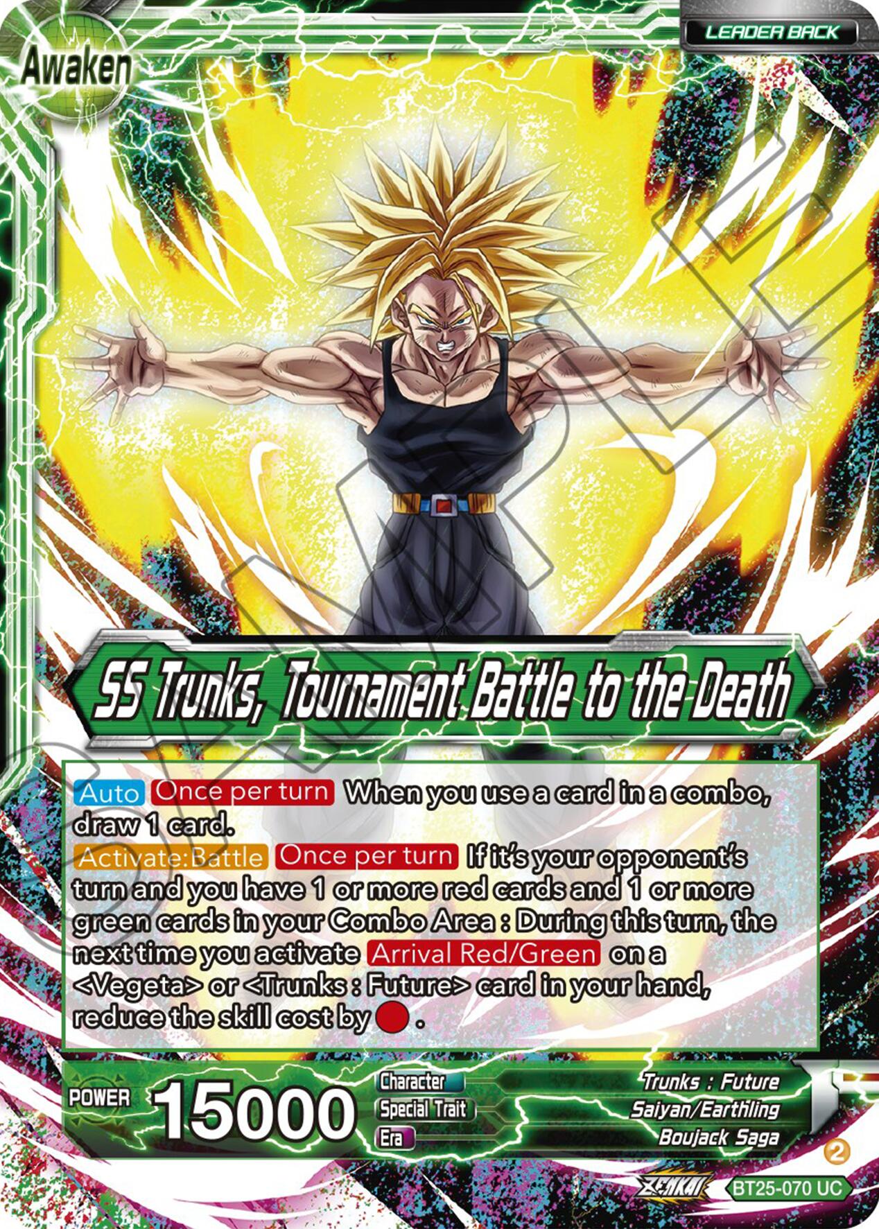 Trunks // SS Trunks, Tournament Battle to the Death (BT25-070) [Legend of the Dragon Balls] | The Time Vault CA