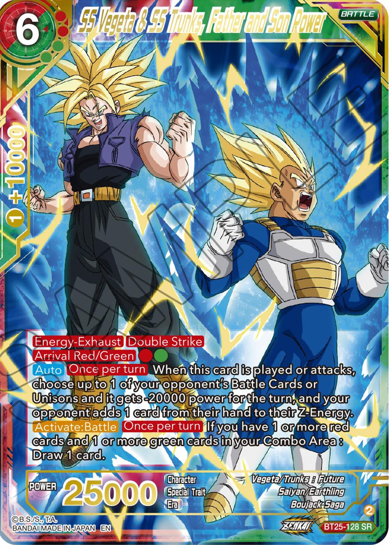 SS Vegeta & SS Trunks, Father and Son Power (BT25-128) [Legend of the Dragon Balls] | The Time Vault CA