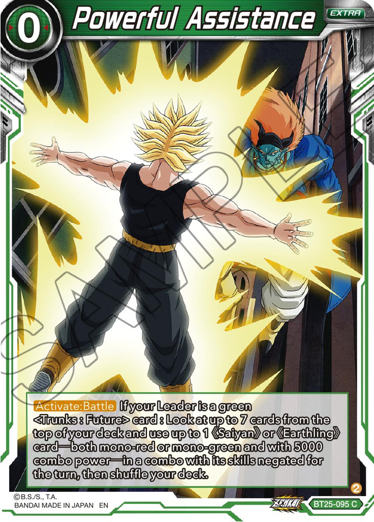 Powerful Assistance (BT25-095) [Legend of the Dragon Balls] | The Time Vault CA