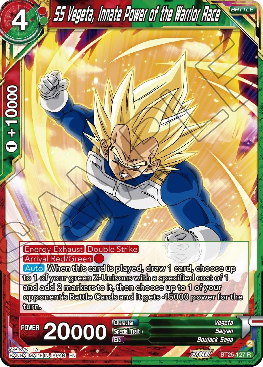 SS Vegeta, Innate Power of the Warrior Race (BT25-127) [Legend of the Dragon Balls] | The Time Vault CA