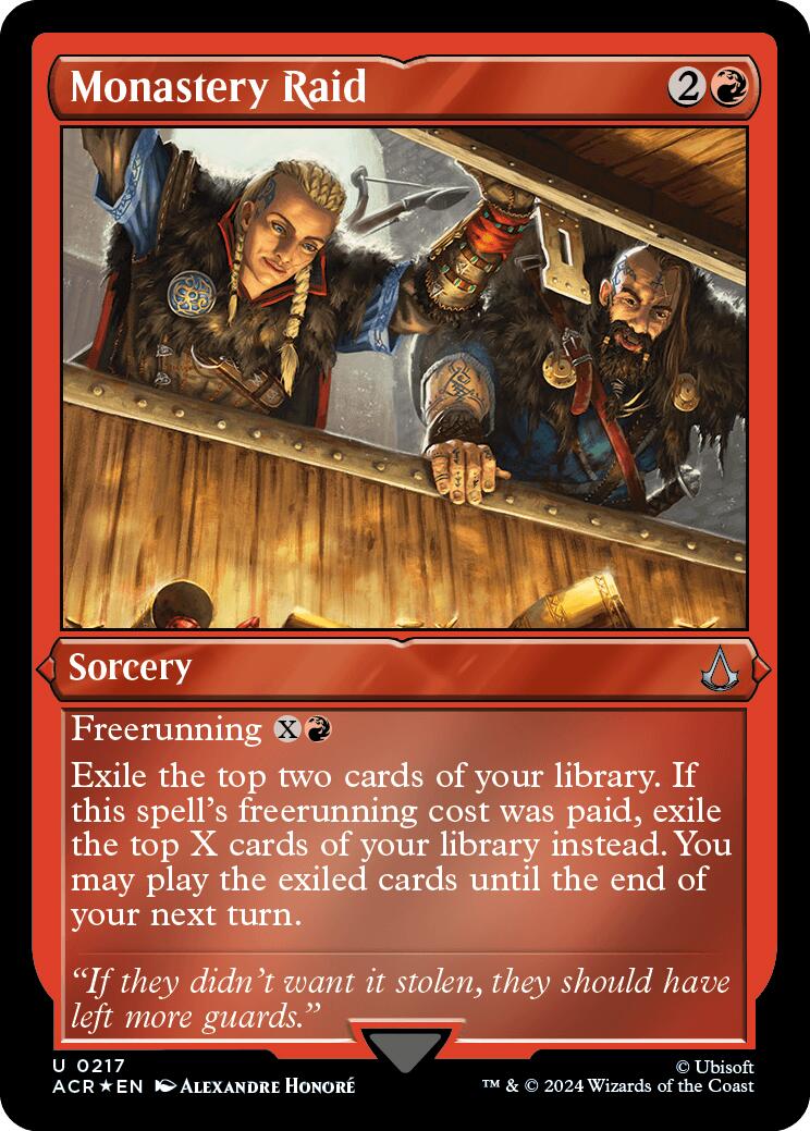 Monastery Raid (Foil Etched) [Assassin's Creed] | The Time Vault CA