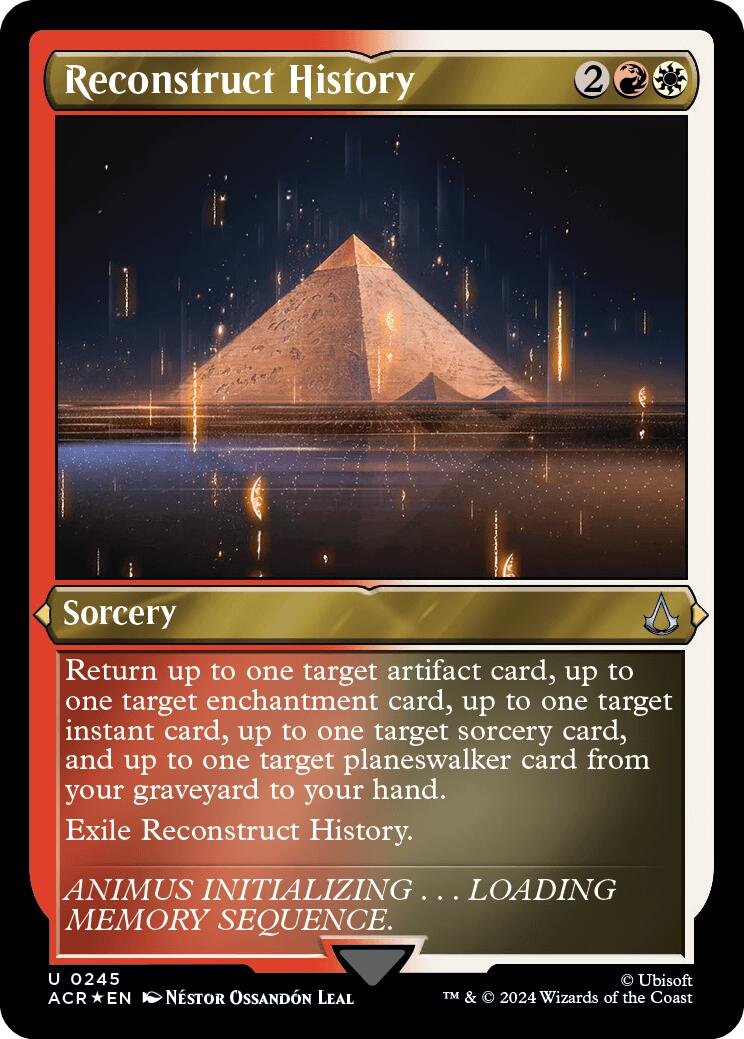 Reconstruct History (Foil Etched) [Assassin's Creed] | The Time Vault CA