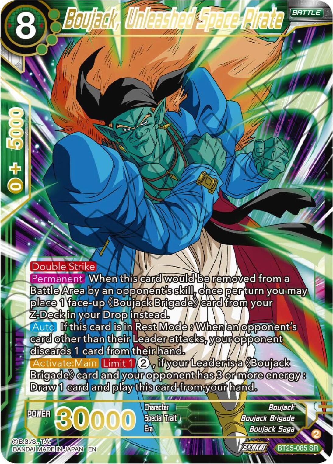 Boujack, Unleashed Space Pirate (BT25-085) [Legend of the Dragon Balls] | The Time Vault CA