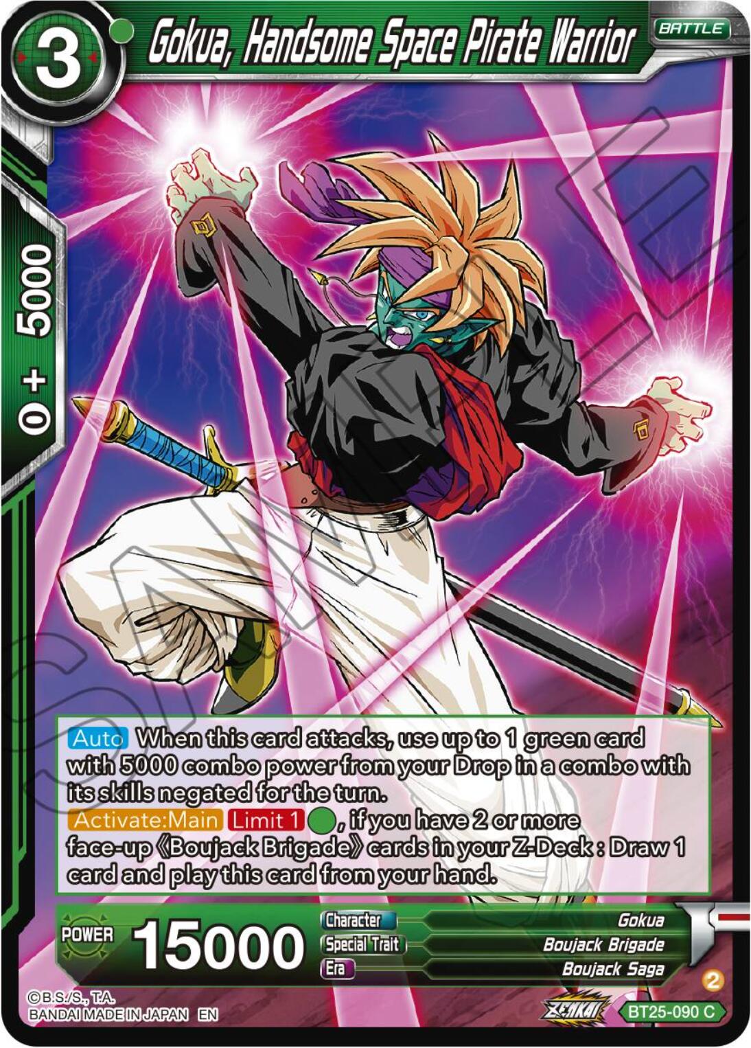 Gokua, Handsome Space Pirate Warrior (BT25-090) [Legend of the Dragon Balls] | The Time Vault CA