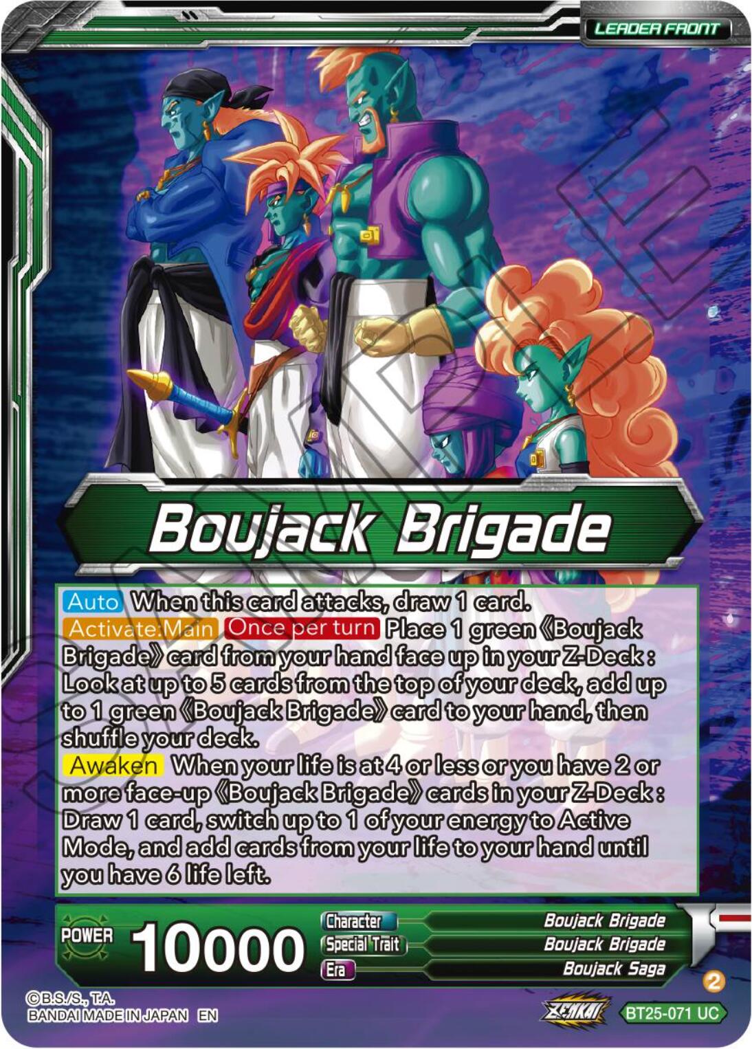 Boujack Brigade // Boujack, Crashing the Tournament (BT25-071) [Legend of the Dragon Balls] | The Time Vault CA