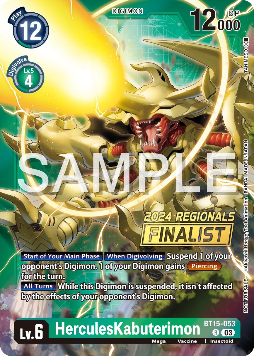 HerculesKabuterimon [BT15-053] (2024 Regionals Finalist) [Exceed Apocalypse] | The Time Vault CA