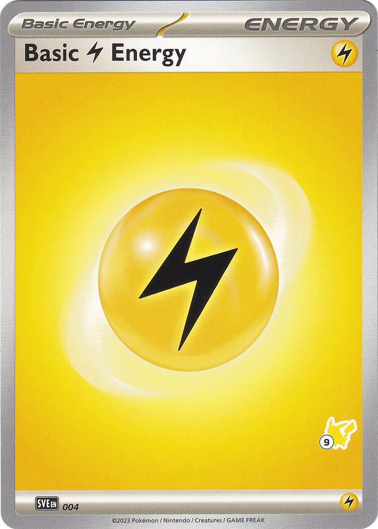 Basic Lightning Energy (004) (Pikachu Stamp #9) [Battle Academy 2024] | The Time Vault CA