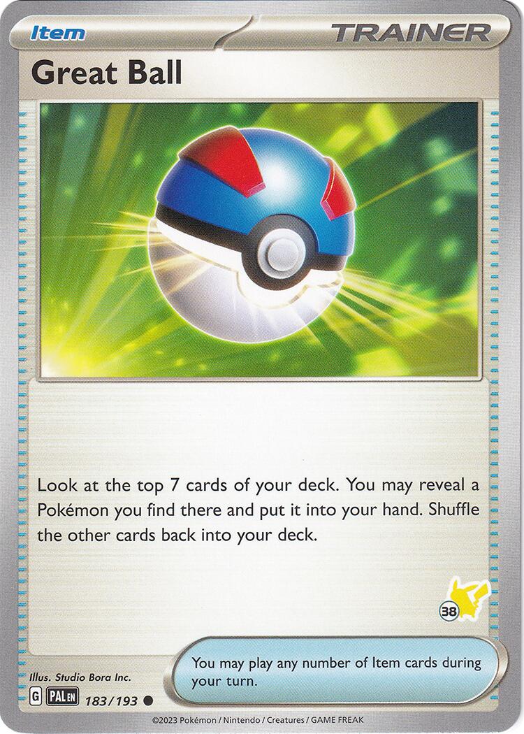 Great Ball (183/193) (Pikachu Stamp #38) [Battle Academy 2024] | The Time Vault CA