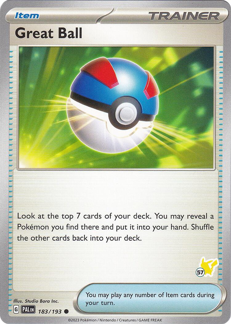 Great Ball (183/193) (Pikachu Stamp #57) [Battle Academy 2024] | The Time Vault CA