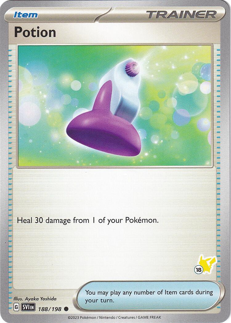 Potion (188/192) (Pikachu Stamp #18) [Battle Academy 2024] | The Time Vault CA