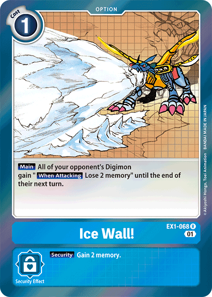 Ice Wall! [EX1-068] [Classic Collection] | The Time Vault CA