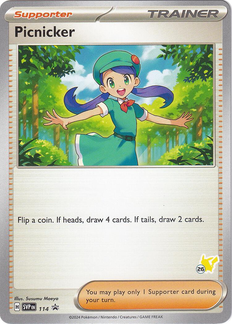 Picnicker (114) (Pikachu Stamp #26) [Battle Academy 2024] | The Time Vault CA