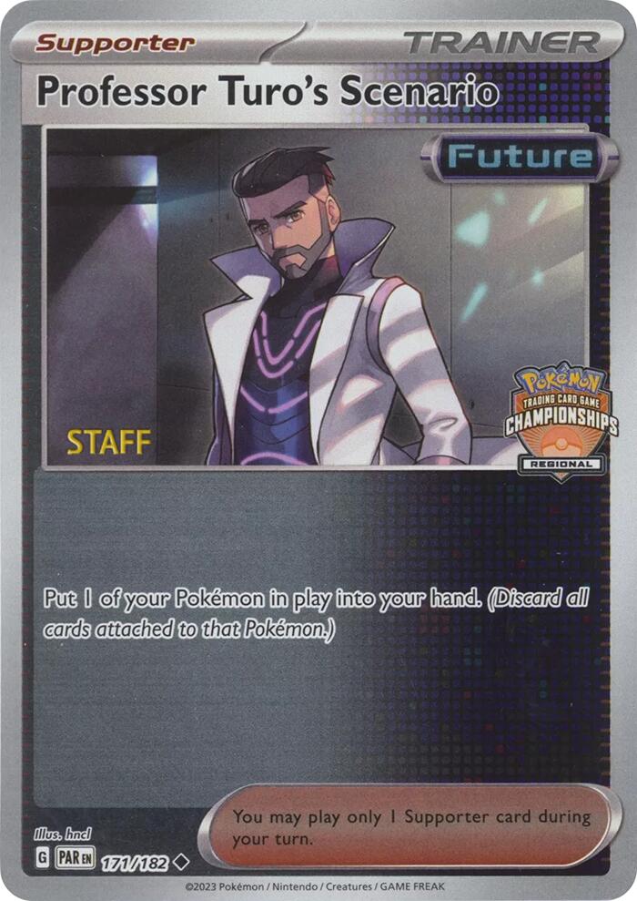 Professor Turo's Scenario (171/182) (2023 Regional Championships Staff) [League & Championship Cards] | The Time Vault CA