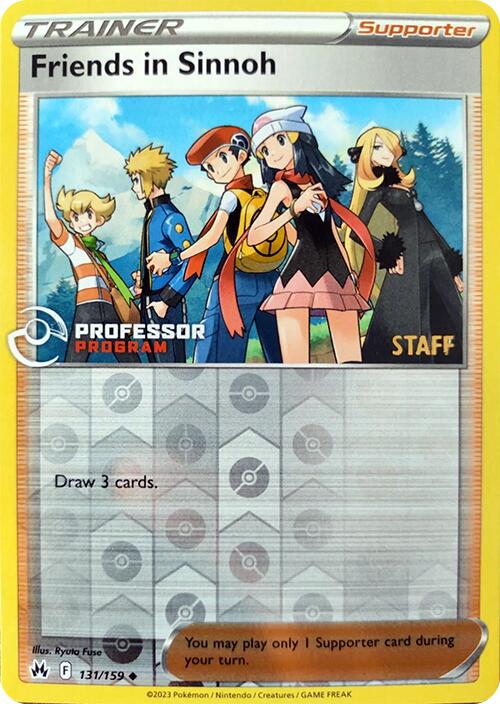 Friends in Sinnoh (131/159) (2023 Staff) [Professor Program Promos] | The Time Vault CA