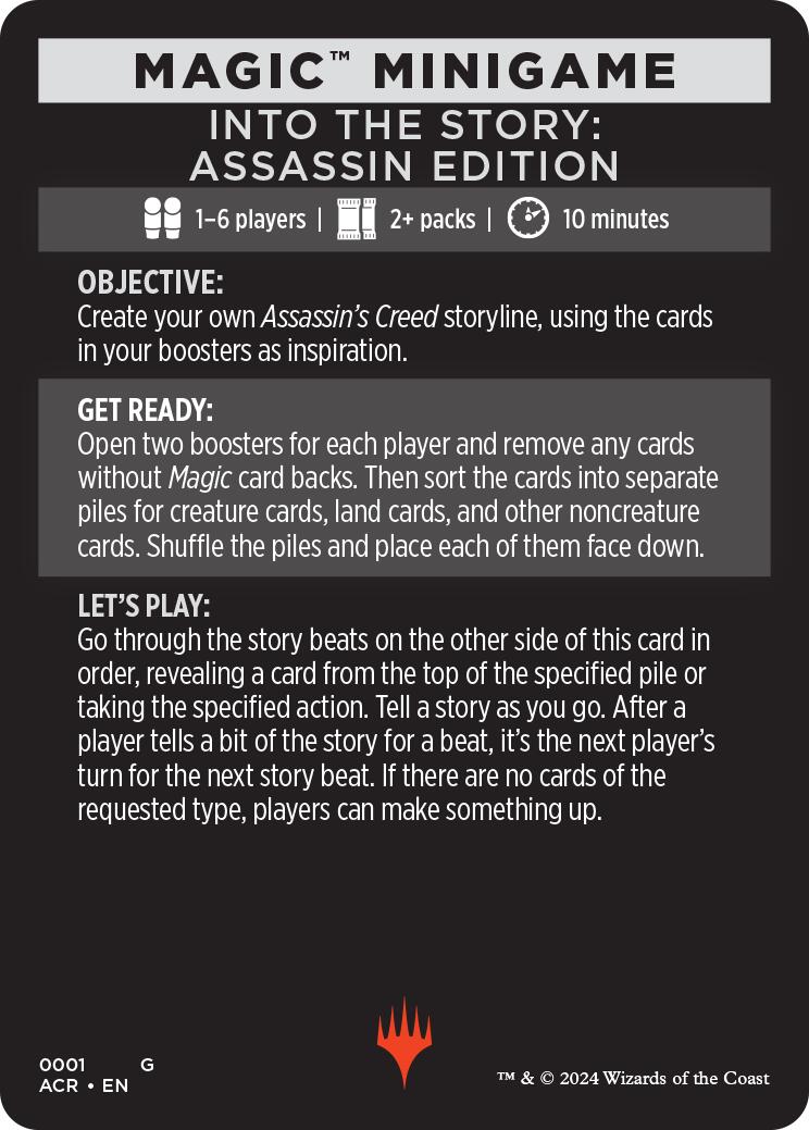 Into The Story: Assassin Edition (Magic Minigame) [Assassin's Creed Minigame] | The Time Vault CA