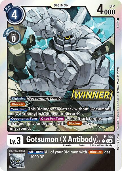 Gotsumon (X Antibody) [P-144] (Store Tournament 2024 Jul. – Sep. Winner Pack) [Promotional Cards] | The Time Vault CA