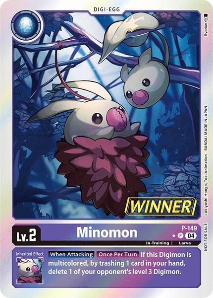 Minomon [P-149] (Store Tournament 2024 Jul. – Sep. Winner Pack) [Promotional Cards] | The Time Vault CA