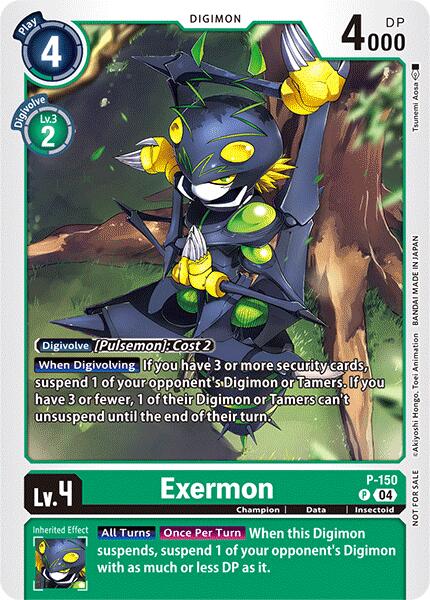 Exermon [P-150] (Store Tournament 2024 Jul. – Sep. Participation Pack) [Promotional Cards] | The Time Vault CA