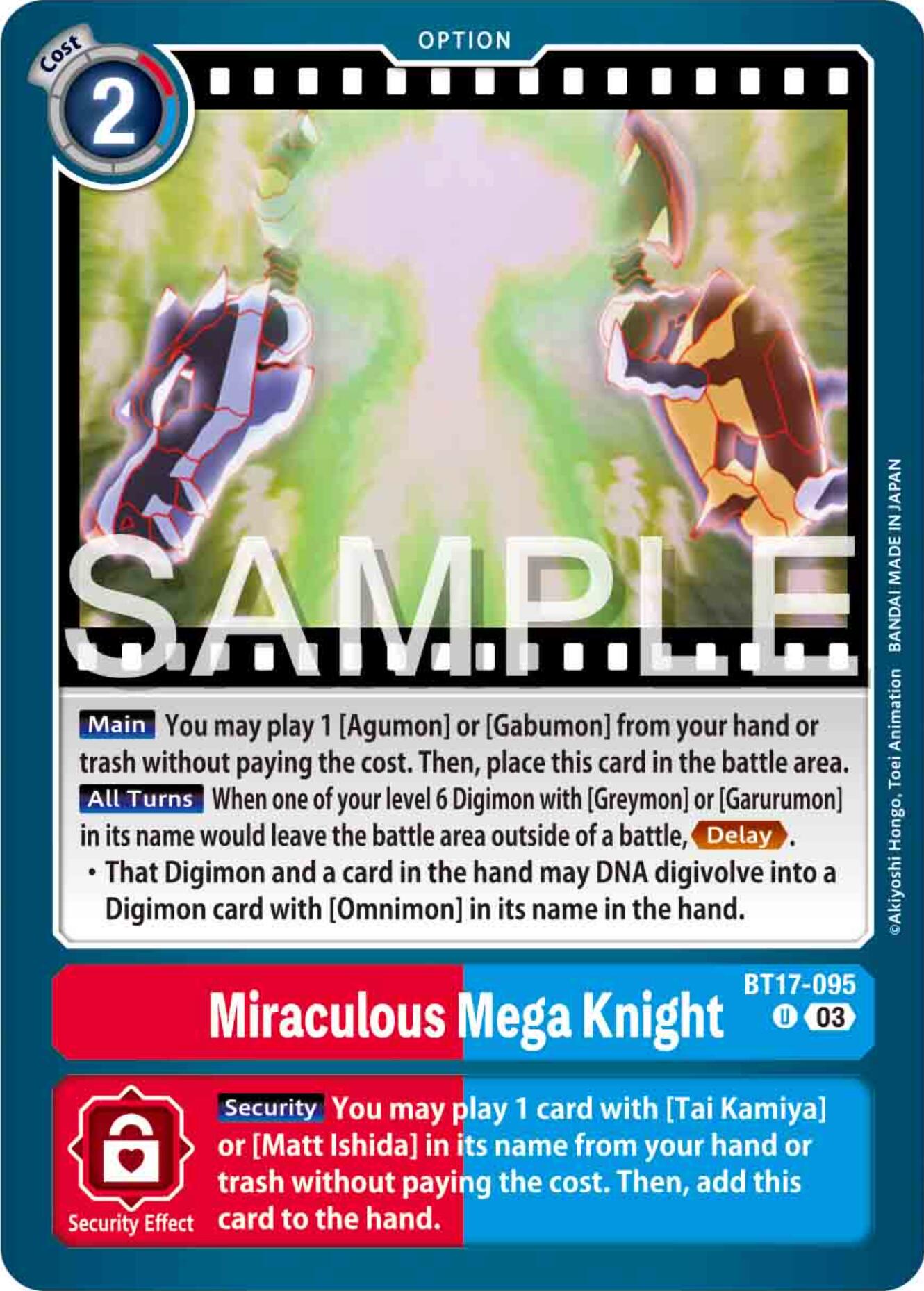 Miraculous Mega Knight [BT17-095] [Secret Crisis] | The Time Vault CA