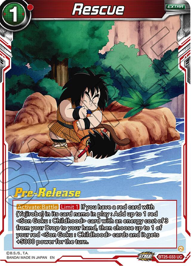 Rescue (BT25-033) [Legend of the Dragon Balls Prerelease Promos] | The Time Vault CA
