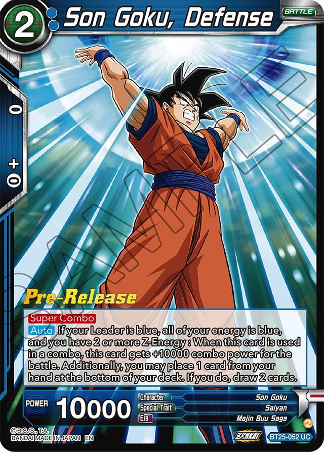 Son Goku, Defense (BT25-052) [Legend of the Dragon Balls Prerelease Promos] | The Time Vault CA