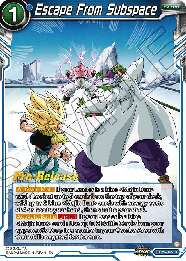 Escape From Subspace (BT25-069) [Legend of the Dragon Balls Prerelease Promos] | The Time Vault CA