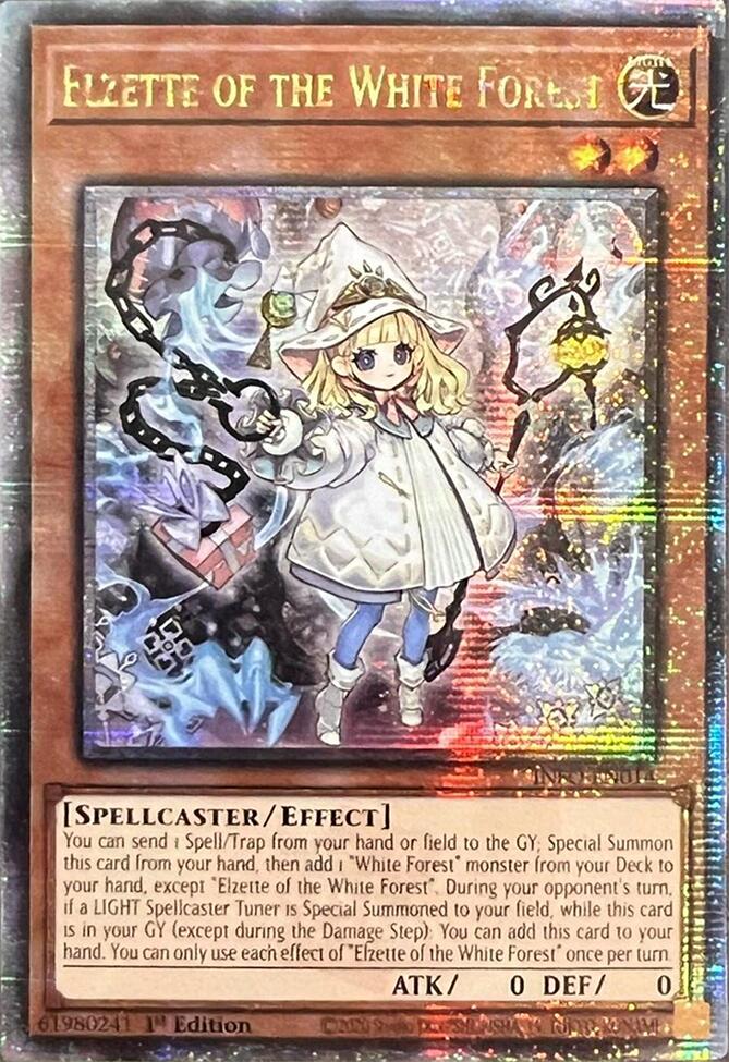 Elzette of the White Forest (Quarter Century Secret Rare) [INFO-EN014] Quarter Century Secret Rare | The Time Vault CA