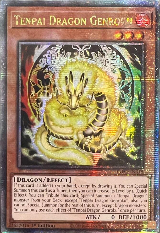 Tenpai Dragon Genroku (Quarter Century Secret Rare) [INFO-EN019] Quarter Century Secret Rare | The Time Vault CA