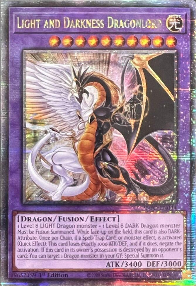 Light and Darkness Dragonlord (Quarter Century Secret Rare) [INFO-EN034] Quarter Century Secret Rare | The Time Vault CA