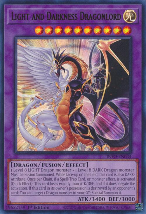 Light and Darkness Dragonlord [INFO-EN034] Ultra Rare | The Time Vault CA