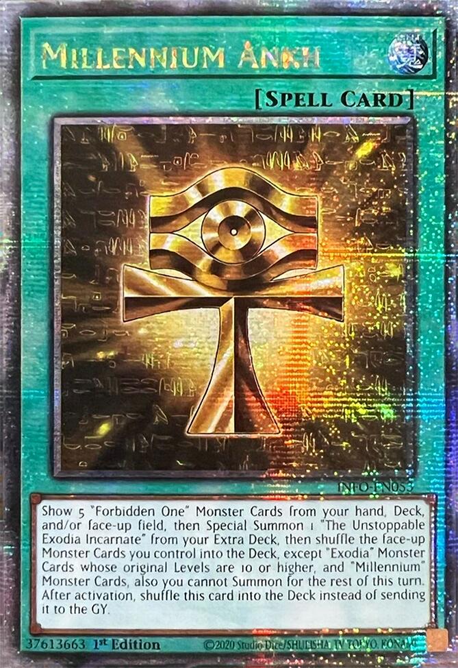 Millennium Ankh (Quarter Century Secret Rare) [INFO-EN053] Quarter Century Secret Rare | The Time Vault CA