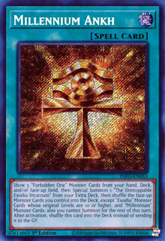 Millennium Ankh [INFO-EN053] Secret Rare | The Time Vault CA