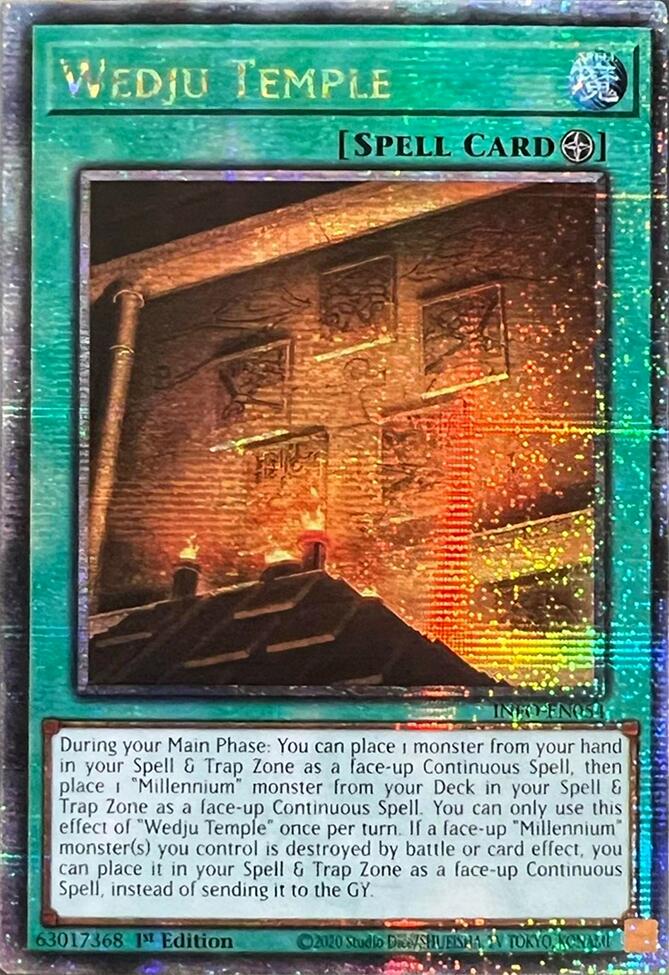 Wedju Temple (Quarter Century Secret Rare) [INFO-EN054] Quarter Century Secret Rare | The Time Vault CA