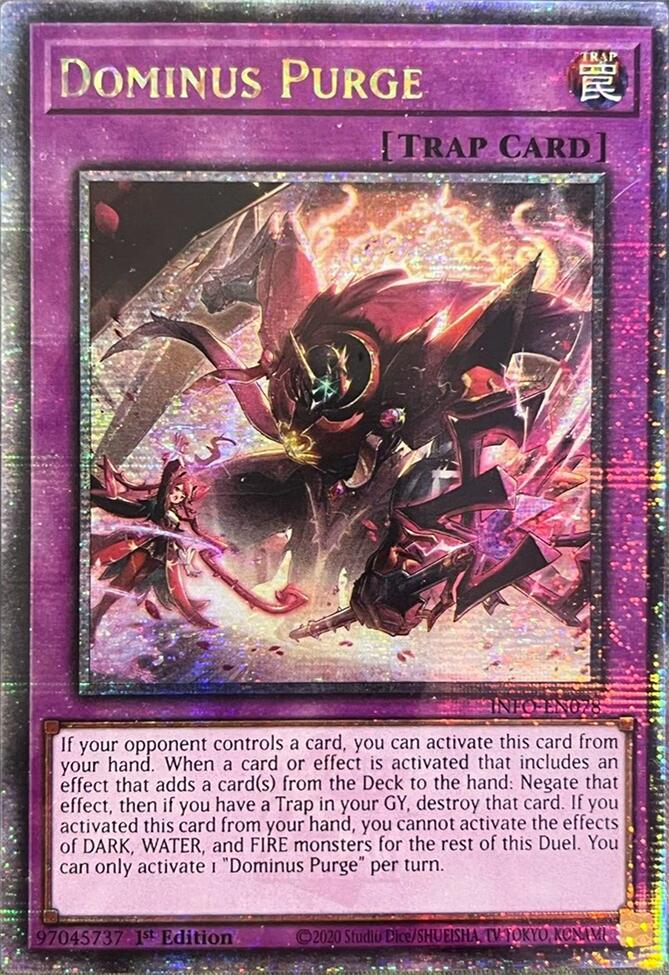 Dominus Purge (Quarter Century Secret Rare) [INFO-EN078] Quarter Century Secret Rare | The Time Vault CA