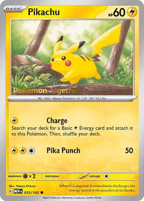 Pikachu (025/165) (PokePost Promo) [Scarlet & Violet 151] | The Time Vault CA