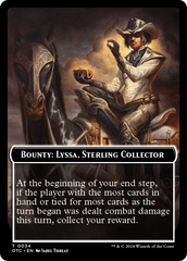 Bounty: Lyssa, Sterling Collector // Bounty Rules Double-Sided Token [Outlaws of Thunder Junction Commander Tokens] | The Time Vault CA