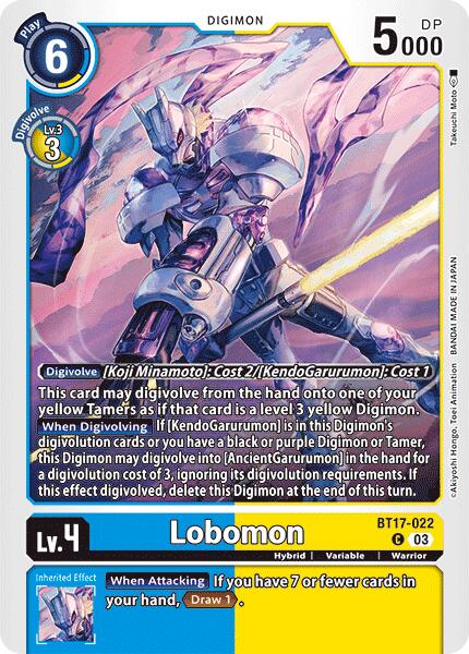 Lobomon [BT17-022] [Secret Crisis] | The Time Vault CA