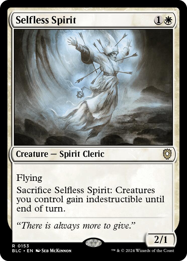 Selfless Spirit [Bloomburrow Commander] | The Time Vault CA