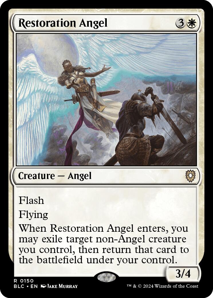 Restoration Angel [Bloomburrow Commander] | The Time Vault CA