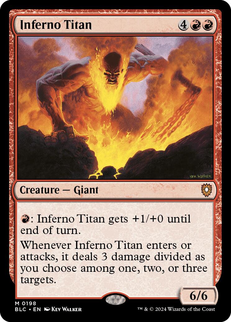 Inferno Titan [Bloomburrow Commander] | The Time Vault CA