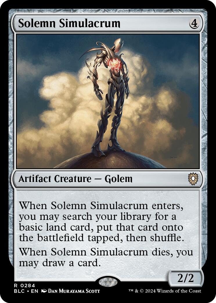 Solemn Simulacrum [Bloomburrow Commander] | The Time Vault CA