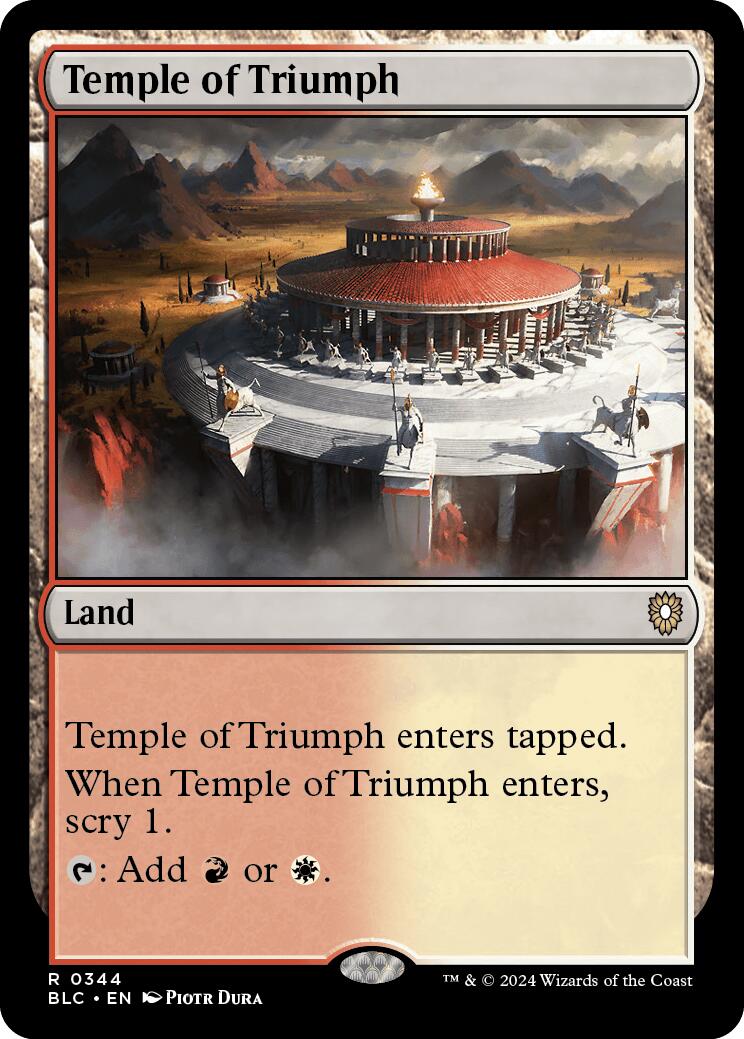 Temple of Triumph [Bloomburrow Commander] | The Time Vault CA