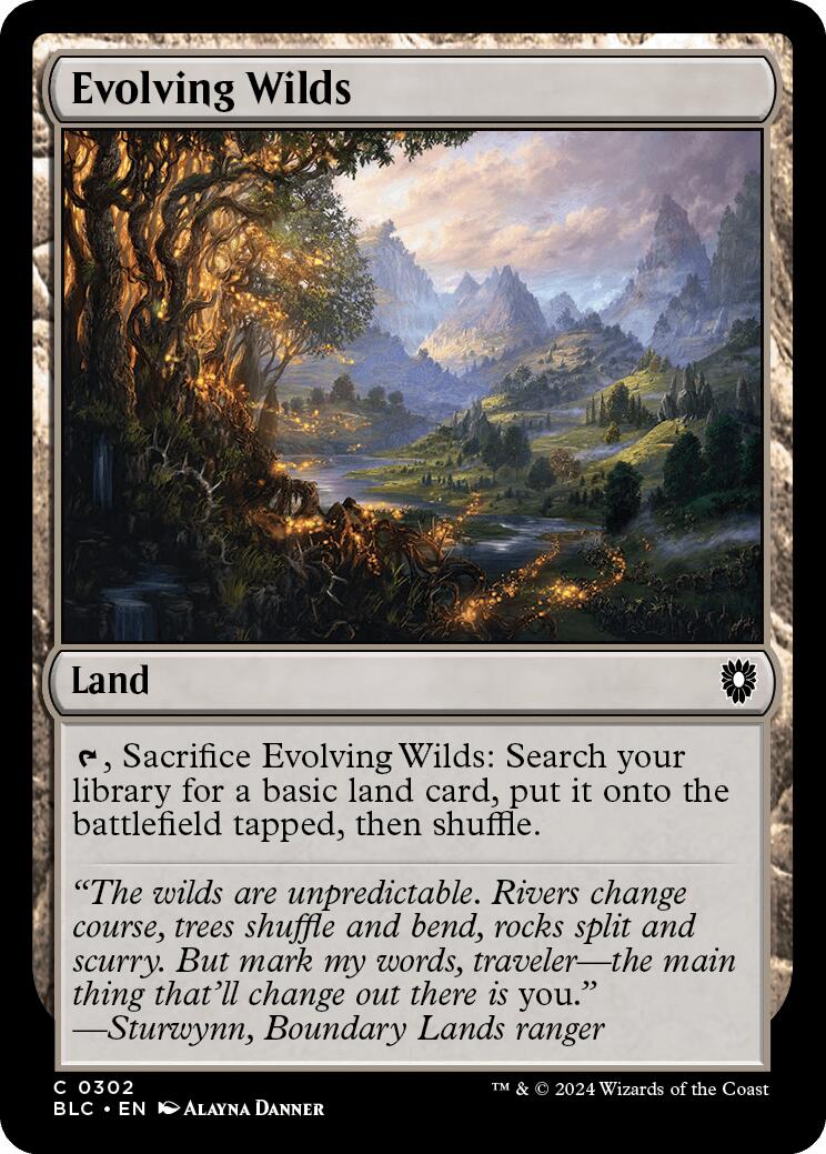 Evolving Wilds [Bloomburrow Commander] | The Time Vault CA