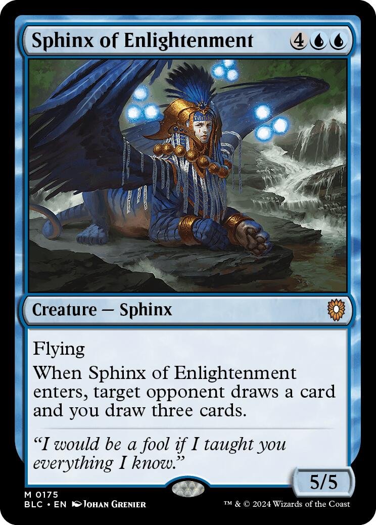 Sphinx of Enlightenment [Bloomburrow Commander] | The Time Vault CA