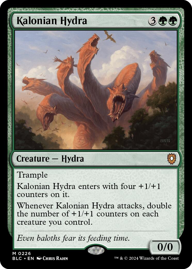 Kalonian Hydra [Bloomburrow Commander] | The Time Vault CA