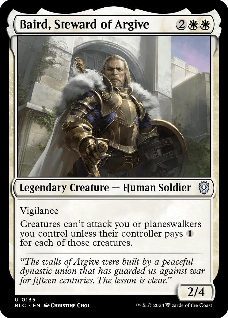 Baird, Steward of Argive [Bloomburrow Commander] | The Time Vault CA