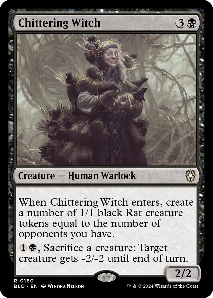 Chittering Witch [Bloomburrow Commander] | The Time Vault CA