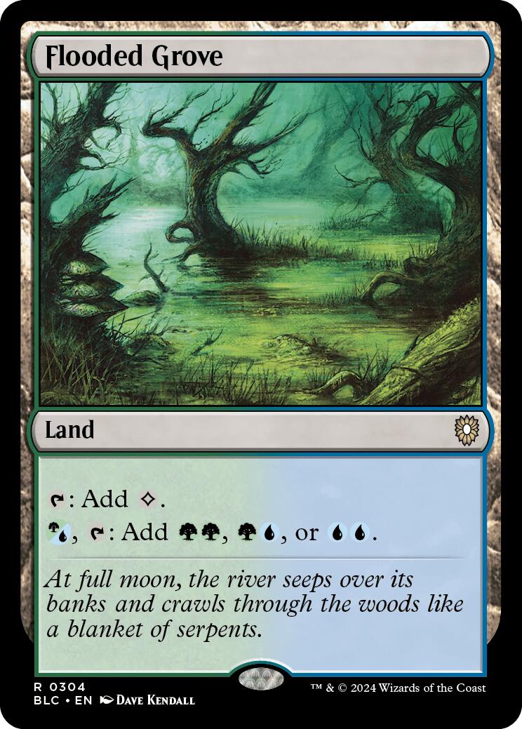 Flooded Grove [Bloomburrow Commander] | The Time Vault CA