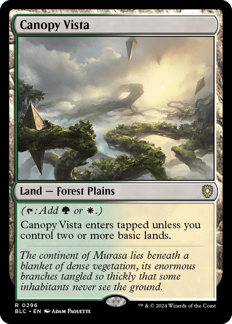 Canopy Vista [Bloomburrow Commander] | The Time Vault CA