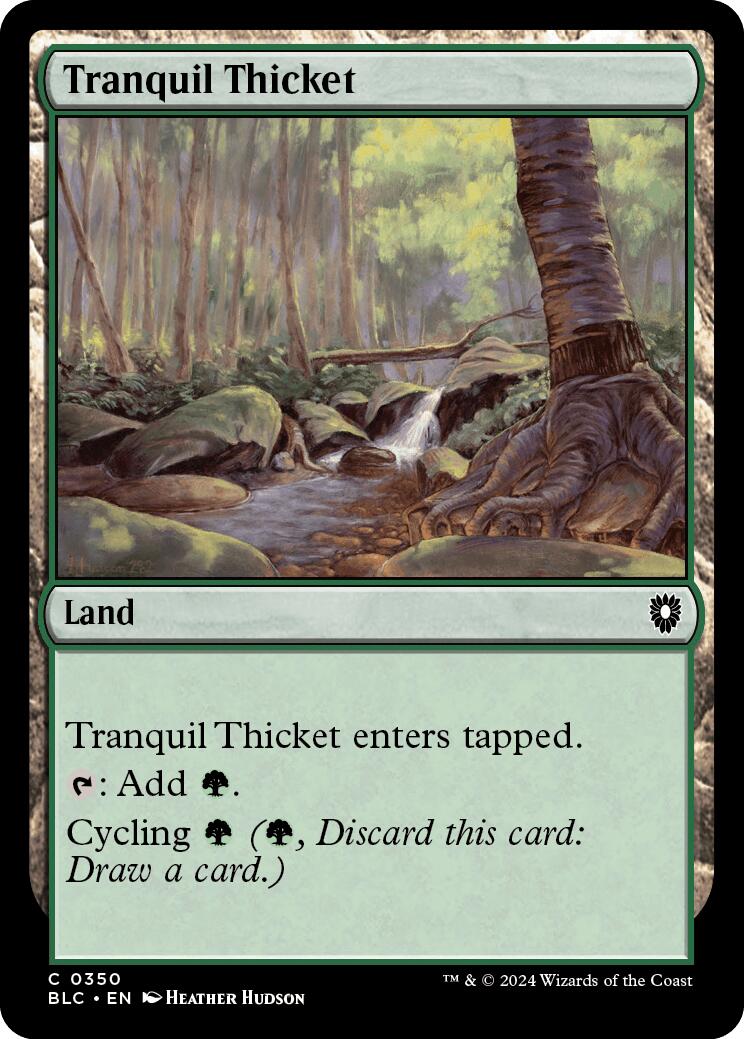 Tranquil Thicket [Bloomburrow Commander] | The Time Vault CA